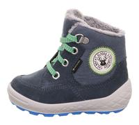 Stiefelette Leder \ GROOVY 2.0 BLAU/HELLGRÜN - Gr. - 20