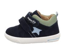 Stiefelette Leder \ MOPPY BLAU/HELLGRÜN - Gr. - 24