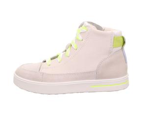 Stiefelette Leder \ STELLA WEIß/GELB - Gr. - 38