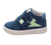 Sneaker SUPERFIT "SUPIES WMS: mittel", Damen, Gr. 25, dunkelblau, hellgrün, Polyester, Veloursleder, Schuhe Sneaker, Klettschuh, mit herausnehmbarer Einlage, Größenschablone zum Download (69003009-25)