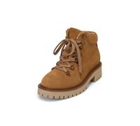 Stiefelette MARC O'POLO "aus geöltem Veloursleder", Damen, Gr. 41, Mesh, braun (pure camel), Obermaterial: 100% Leder, unifarben, Schuhe Stiefelette (62549819-41) pure camel