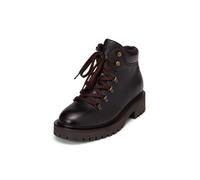 Stiefelette MARC O'POLO "aus gewachstem Rindleder", Damen, Gr. 39, Mesh, schwarz braun, Obermaterial: 100% Leder, unifarben, Schuhe Stiefelette (21024058-39) schwarz braun