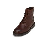 Stiefelette MARC O'POLO "aus Rindleder mit natürlicher Struktur", Damen, Gr. 44, schwarz cognac, Obermaterial: 100% Leder, unifarben, Schuhe Stiefelette (82061831-44) schwarz cognac