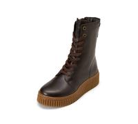 Stiefelette MARC O'POLO "aus softem Rindleder", Damen, Gr. 38, schwarz coffee, Obermaterial: 100% Leder, unifarben, Schuhe Stiefelette (33636130-38) schwarz coffee