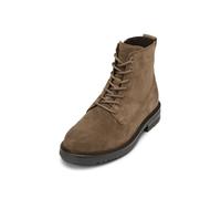 Stiefelette MARC O'POLO "aus softem Velours-Rindleder", Damen, Gr. 46, grau (schwarz taupe), Obermaterial: 100% Leder (Rind), unifarben, Schuhe Stiefelette (23420057-46) schwarz taupe