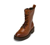 Marc OߴPolo Damen Stiefeletten zum Schnüren aus Leder mit Reißverschluss, Braun (Cognac), 38