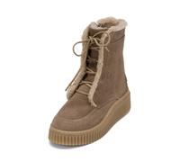 Stiefelette MARC O'POLO "mit Innenzipper", Damen, Gr. 38, schwarz taupe, Obermaterial: 100% Leder (Rind), unifarben, Schuhe Stiefelette (41704108-38) schwarz taupe