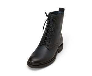 Stiefelette MARC O'POLO "mit praktischem Innenzipper", Damen, Gr. 39, true navy, Obermaterial: 100% Leder, Schuhe Stiefelette (59141941-39) true navy