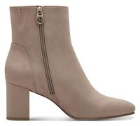 Stiefelette MARCO TOZZI BY GMK "LODE", Damen, Gr. 37, grau (taupe), Textil, Veloursleder, unifarben, Schuhe Stiefelette, Blockabsatz, Abendschuh, Businessschuh, Feel Me-Ausstattung (55749616-37) taupe