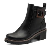 Stiefelette MARCO TOZZI, Damen, Gr. 39, schwarz, Lederimitat, unifarben, Schuhe, Blockabstz, Herbstboots in veganer Verarbeitung (14506354-39) schwarz