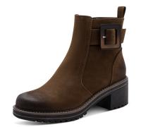 Stiefelette MARCO TOZZI, Damen, Gr. 40, braun, Nubuklederimitat, used, Schuhe Stiefelette, Blockabstz, Herbstboots in veganer Verarbeitung (92609859-40) braun