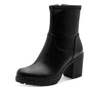 Stiefelette MARCO TOZZI, Damen, Gr. 40, schwarz, Lederimitat, unifarben, Basic, Schuhe Stiefelette, Ankle Boots mit weichem Stretch-Schaft und Innenreißverschluss (28945640-40) schwarz