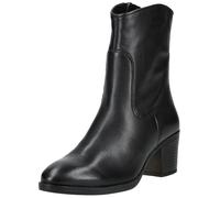 MARCO TOZZI Damen Stiefeletten mit Absatz aus Leder mit Reißverschluss, Schwarz (Black), 41 EU