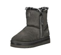 Stiefelette MUSTANG SHOES "Mustang Shoes Stiefelette Lederimitat/Textil", Damen, Gr. 37, grau, Lederimitat, Textil, Schuhe Stiefelette (45448267-37) grau