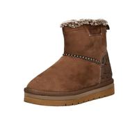 Stiefelette MUSTANG SHOES "Mustang Shoes Stiefelette Lederimitat/Textil", Damen, Gr. 40, Textil, braun, Lederimitat, Textil, Schuhe Stiefelette (53260211-40) braun