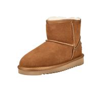 Mustang Stiefelette Veloursleder Cognac mit Warmfutter Größe 37