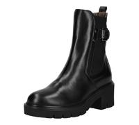 Stiefelette NERO GIARDINI "Nero Giardini Stiefelette Leder/Textil", Damen, Gr. 38, schwarz, Leder, Textil, Schuhe Stiefelette (20400711-38) schwarz