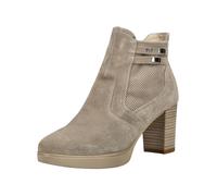 Stiefelette NERO GIARDINI "Nero Giardini Stiefelette Veloursleder", Damen, Gr. 36, beige, Veloursleder, Schuhe Stiefelette (84374909-36) beige
