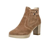 Stiefelette NERO GIARDINI "Nero Giardini Stiefelette Veloursleder", Damen, Gr. 37, braun, Veloursleder, Schuhe Stiefelette (88468536-37) braun