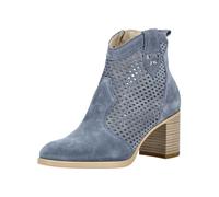 Stiefelette NERO GIARDINI "Nero Giardini Stiefelette Veloursleder", Damen, Gr. 38, hellblau, Veloursleder, Schuhe Stiefelette (78147212-38) hellblau