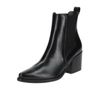 Paul Green Damen Chelsea-Stiefelette, Frauen Chelsea Boots,Schlupfstiefel,flach,Stiefel,Bootee,Booties,halbstiefel,Schwarz (Black),37 EU / 4 UK