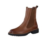Stiefelette PAUL GREEN "Paul Green Stiefelette Leder/Textil", Damen, Gr. 38,5, braun (cognac), Leder, Textil, Schuhe Stiefelette (42627400-38,5) cognac