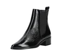Stiefelette PAUL GREEN "Paul Green Stiefelette Leder/Textil", Damen, Gr. 41, schwarz (schwarz lack), Leder, Textil, Schuhe Stiefelette (64349915-41) schwarz lack