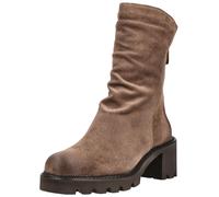 Stiefelette PAUL GREEN "Paul Green Stiefelette Veloursleder", Damen, Gr. 38,5, braun, Veloursleder, Schuhe Stiefelette (14697435-38,5) braun