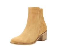 Stiefelette PAUL GREEN "Paul Green Stiefelette Veloursleder", Damen, Gr. 40, camel, Veloursleder, Schuhe Stiefelette (85211932-40) camel