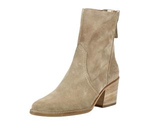 Stiefelette PAUL GREEN "Paul Green Stiefelette Veloursleder", Damen, Gr. 42, beige, Veloursleder, Schuhe Stiefelette, Topseller (38692409-42) beige