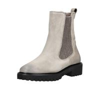 Stiefelette PAUL GREEN "Paul Green Stiefelette Veloursleder/Textil", Damen, Gr. 38,5, beige (grau), Textil, Veloursleder, Schuhe Stiefelette (20232408-38,5) grau