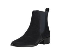 Stiefelette PAUL GREEN "Paul Green Stiefelette Veloursleder/Textil", Damen, Gr. 38,5, schwarz (ocean), Textil, Veloursleder, Schuhe Stiefelette (28860721-38,5) ocean