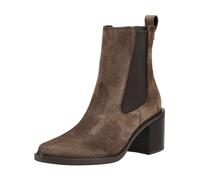 Stiefelette PAUL GREEN "Paul Green Stiefelette Veloursleder/Textil", Damen, Gr. 40,5, braun, Textil, Veloursleder, Schuhe Stiefelette (65214645-40,5) braun