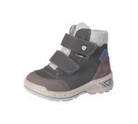 Stiefelette PEPINO "Pepino Stiefelette Leder/Textil", Mädchen, Gr. 27, braun (grau, braun), Leder, Textil, Schuhe Stiefelette (85936666-27) grau, braun