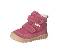 Stiefelette PEPINO "Pepino Stiefelette Veloursleder", Mädchen, Gr. 27, rosa (pink), Veloursleder, Schuhe Stiefelette (35429121-27) pink