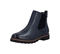 Stiefelette REMONTE "Remonte Stiefelette Leder/Textil", Damen, Gr. 39, schwarz (blau, schwarz), Leder, Textil, Schuhe Stiefelette (11165641-39) blau, schwarz