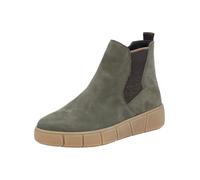 Stiefelette REMONTE "Remonte Stiefelette Veloursleder/Textil", Damen, Gr. 40, grün (grün, schwarz), Textil, Veloursleder, Schuhe Stiefelette (38282415-40) grün, schwarz
