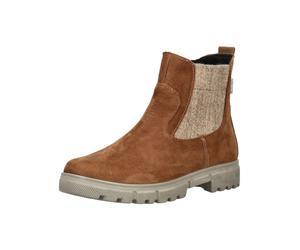 Stiefelette RICOSTA "Ricosta Stiefelette Leder/Textil", Damen, Gr. 36, curry, Leder, Textil, Schuhe Stiefelette (24935351-36) curry