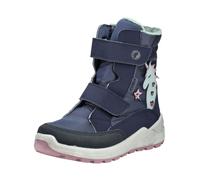 Stiefelette RICOSTA "Ricosta Stiefelette Lederimitat/Textil", Mädchen, Gr. 27, blau (marine), Lederimitat, Textil, Schuhe Stiefelette (14788366-27) marine