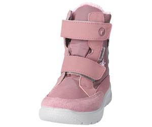 Stiefelette RICOSTA "Ricosta Stiefelette Lederimitat/Textil", Mädchen, Gr. 27, rosa (candy), Lederimitat, Textil, Schuhe Stiefelette (83691930-27) candy