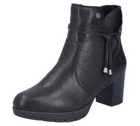 Stiefelette RIEKER, Damen, Gr. 37, schwarz, Lederimitat, unifarben, Schuhe Stiefelette, Businessstiefelette, Blockabsatz, Boots in schmler Form (38529654-37) schwarz