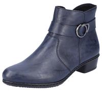 Rieker Damen Biker Boots Y0775, flach, blau, Größe 38 EU / 5 UK