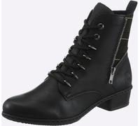 Stiefelette RIEKER, Damen, Gr. 42, schwarz, Lederimitat, Schuhe Stiefelette (32075755-42) schwarz