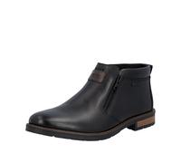 Stiefelette RIEKER, Herren, Gr. 46, schwarz, Glattleder, Schuhe Stiefelette, Reißverschluss-Stiefelette mit riekerTEX Ausstattung, schmale Form (19003161-46) schwarz
