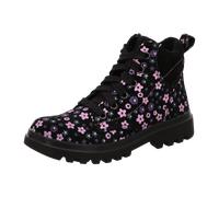 Schnürstiefelette SUPERFIT "ABBY NOVA WMS: Mittel", Kinder, Gr. 30, schwarz, Veloursleder, Polyester, Leder, modisch, Schuhe, Schnürboots mit Reißverschluss, Größenschablone zum Download (61353864-30)
