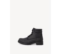 Tamaris Damen Schnürstiefel, Frauen Stiefel,Wechselfußbett,DUOtex,wasserabweisend,warm gefüttert,schnürboots,halbstiefel,Black Uni,36 EU