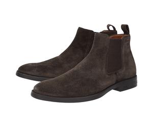 Stiefelette SIOUX "Foriolo-709-H", Damen, Gr. 41.5 (UK 7 1/2), braun (dunkelbraun), Obermaterial: 100% Kalbsveloursleder CAVL. 100% Gummi rubber., Schuhe Stiefelette (95356246-41,5) dunkelbraun