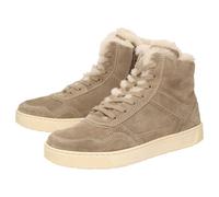 Stiefelette SIOUX "Maites sneak 006-LF", Damen, Gr. 43 (UK 9), beige, Obermaterial: 100% Kalbsveloursleder CAVL. 100% Gummi rubber., Schuhe Stiefelette (42136304-43) beige