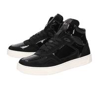 Stiefelette SIOUX "Maites sneaker 002", Damen, Gr. 42 (UK 8), schwarz, Obermaterial: 40% Kalbsveloursleder CAVL. 30% Kalbslackleder CAPA. 30% Lammnappaleder LANA. 100% Gummi rubber., Schuhe Stiefelett