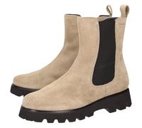 Stiefelette SIOUX "Meredira-750-H", Damen, Gr. 37.5 (UK 4 1/2), beige, Obermaterial: 100% Kalbsveloursleder CAVL. 100% Gummi rubber., Schuhe Stiefelette (31608457-37,5) beige